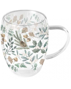 Double-walled glass 0.35 L Collection of leaves