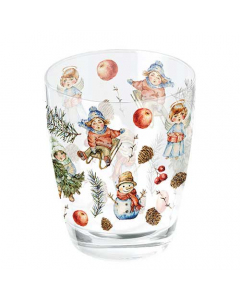 Water glass 0.25 L Playing outside white