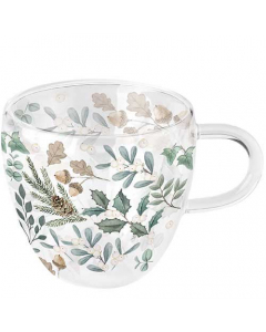 Double-walled glass 0.2 L Collection of leaves