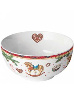 Bowl Classic rocking horse white