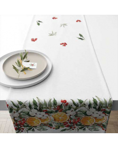 Table runner 40x150 cm Winter oranges