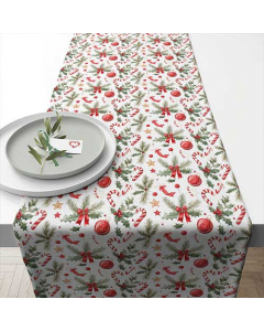 Table runner 40x150 cm Christmas elements