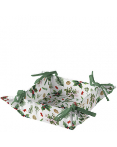 Bread basket Winter greenery white