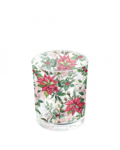 Tea light holder Christmas florals