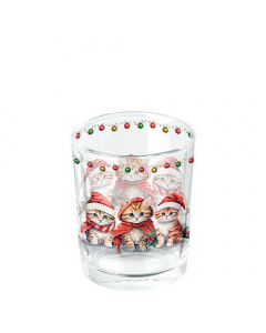 Tea light holder Funny cute kittens