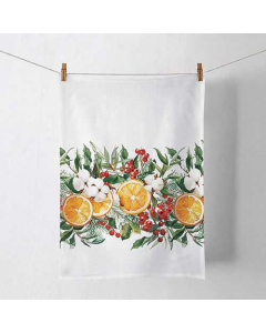 Kitchen towel Winter oranges