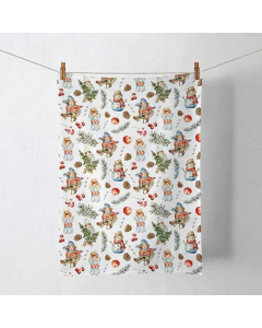 Kitchen towel Playing outside white