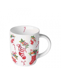 Mug 0.2 L X-Mas stockings white