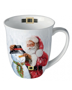 Mug 0.4 L Santa and snowman