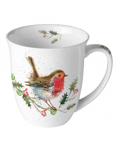 Mug 0.4 L Winter robin
