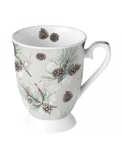 Mug 0.25 L Pine cone all over