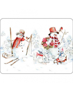 Placemat Sporty snowmen