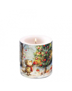 Candle small Present for hedgehog