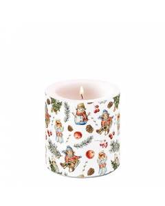 Candle small Playing outside white