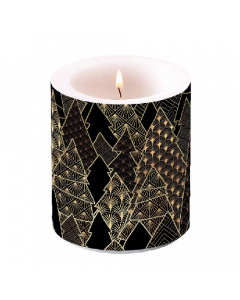 Candle medium Luxury trees black