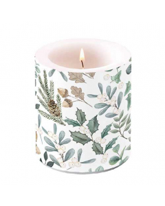 Candle medium Collection of leaves