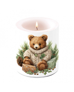 Candle medium Cuddle bear