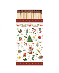 Matches Ornaments all over red