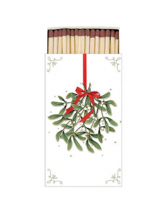 Matches Mistletoe with bow white