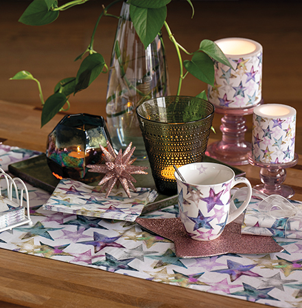 afbeelding Watercolour stars