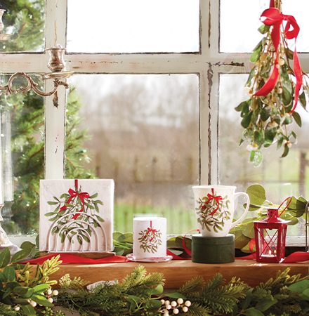 Image Mistletoe with bow