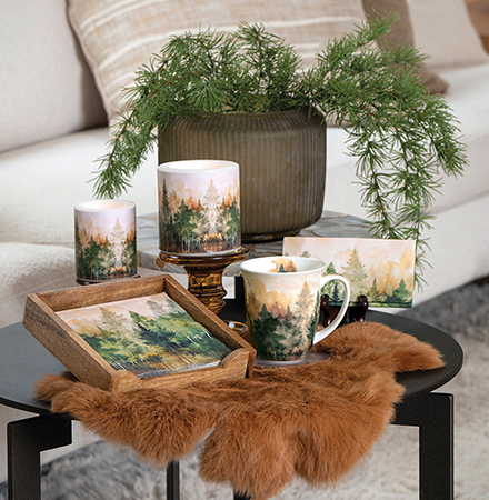afbeelding Evergreen trees